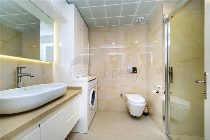 Квартира 2+1 с видом на море в районе Махмутлар