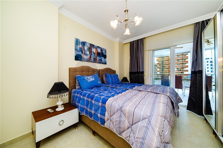 Квартира 2+1 с видом на море в районе Махмутлар