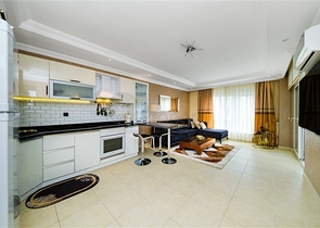 Квартира 2+1 с видом на море в районе Махмутлар