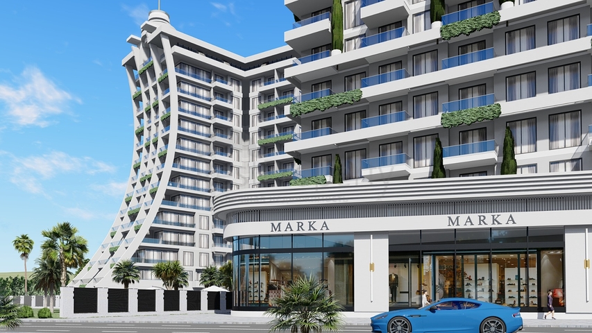 Квартира 1+1 в районе Махмутлар