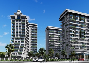 Квартира 1+1 в районе Махмутлар