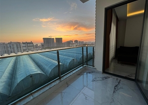 Новая стильная квартира планировкой 1+1 а районе Махмутлар