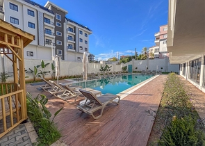 Новые квартиры 1+1 и 2+1 в современном жилом комплексе в районе Оба