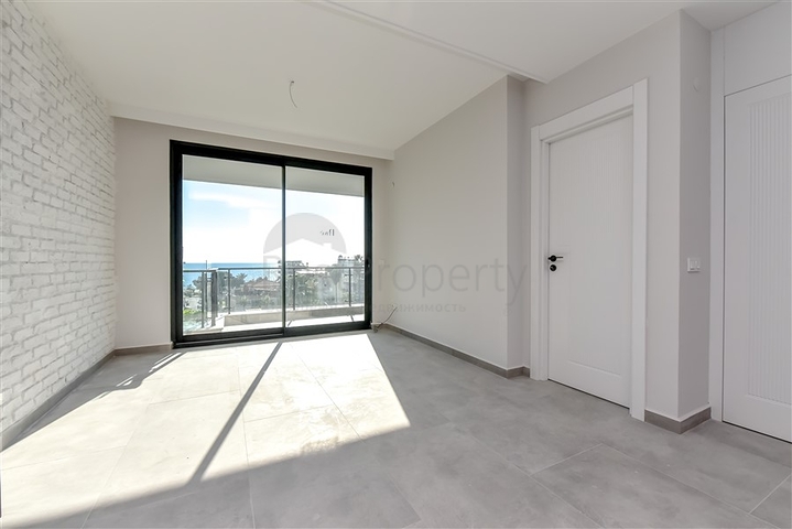 Квартира 1+1 в 200 метрах о пляжа Клеопатры с видом на море