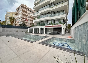 Квартира 1+1 в 200 метрах о пляжа Клеопатры с видом на море