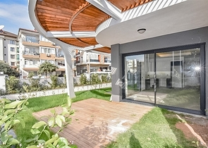 Квартира 1+1 с выходом в сад в районе Оба