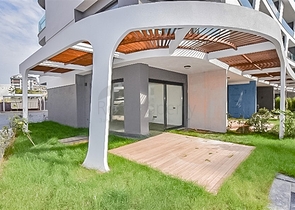 Квартира 1+1 с выходом в сад в районе Оба