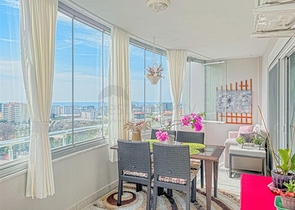 Квартира 2+1 свидом на море и горы в районе Махмутлар