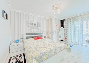 Квартира 2+1 свидом на море и горы в районе Махмутлар