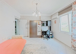 Квартира 2+1 свидом на море и горы в районе Махмутлар