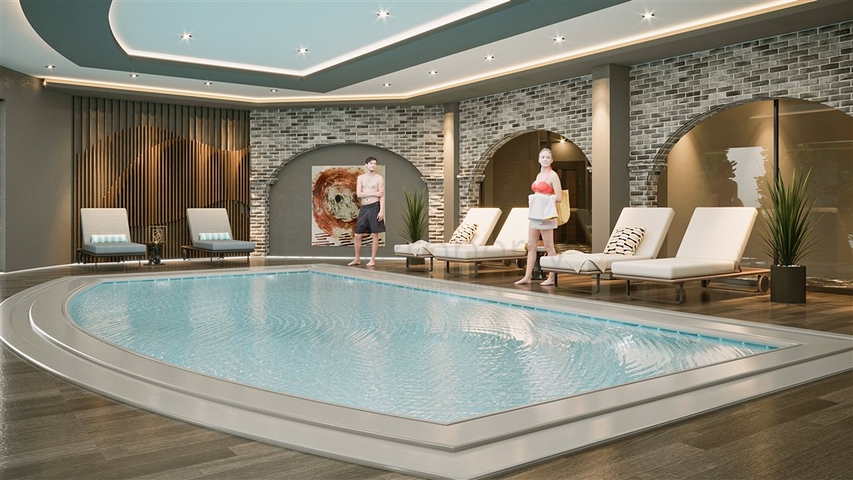 Квартира 1+1 в зеленом районе Авсаллар