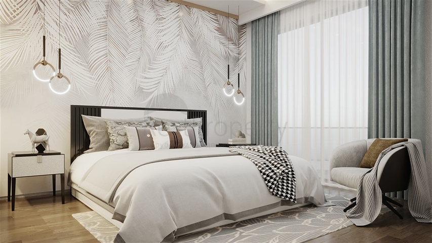 Квартира 1+1 в зеленом районе Авсаллар