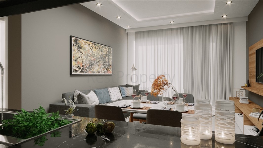 Квартира 1+1 в зеленом районе Авсаллар