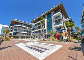 Уютный садовый дуплекс в районе Оба