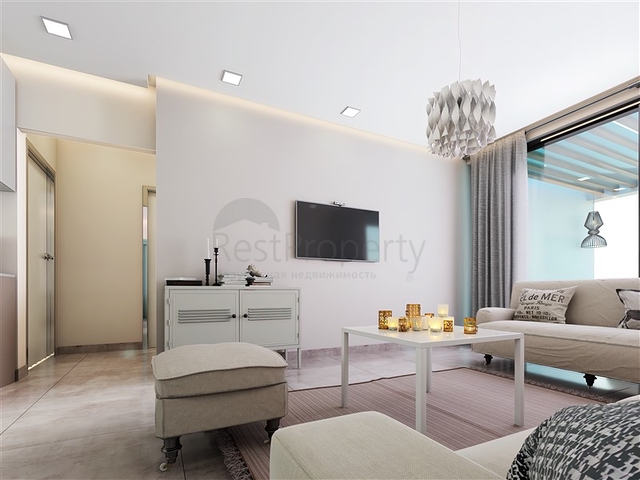 Апартаменты 2+1 со своей террасой  в 100 метрах от моря