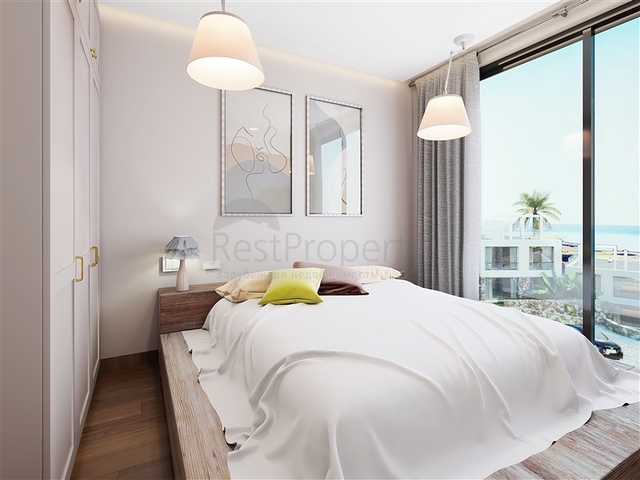 Апартаменты 2+1 со своей террасой  в 100 метрах от моря