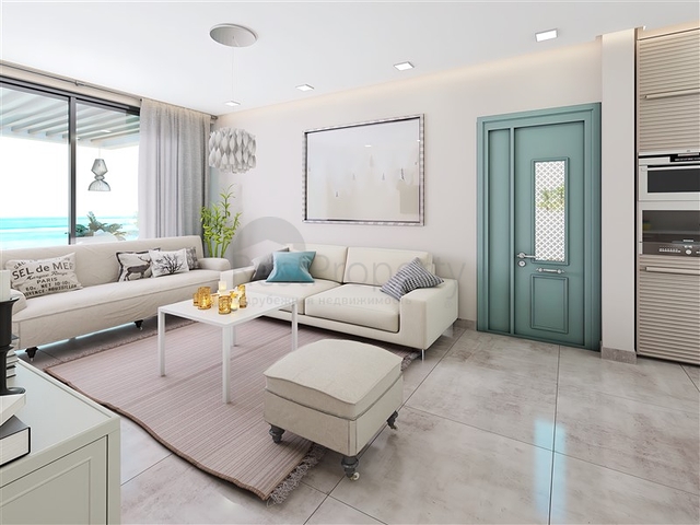 Апартаменты 2+1 со своей террасой  в 100 метрах от моря