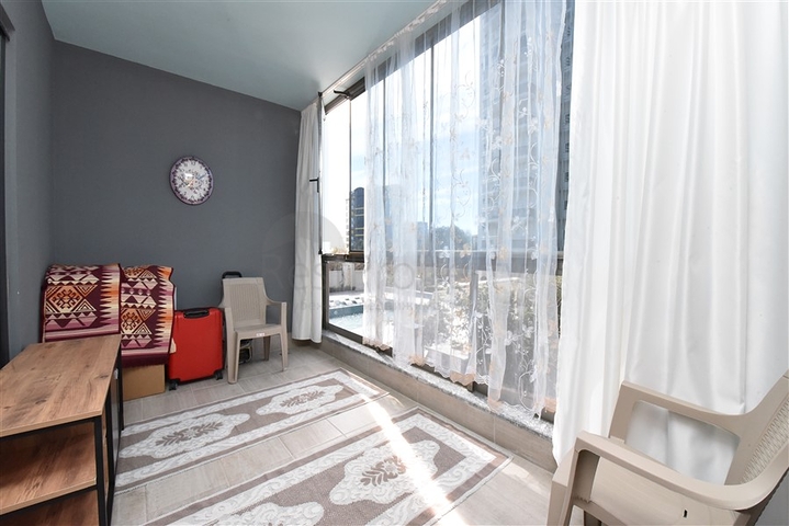 Меблированная двухкомнатная квартира в районе Махмутлар