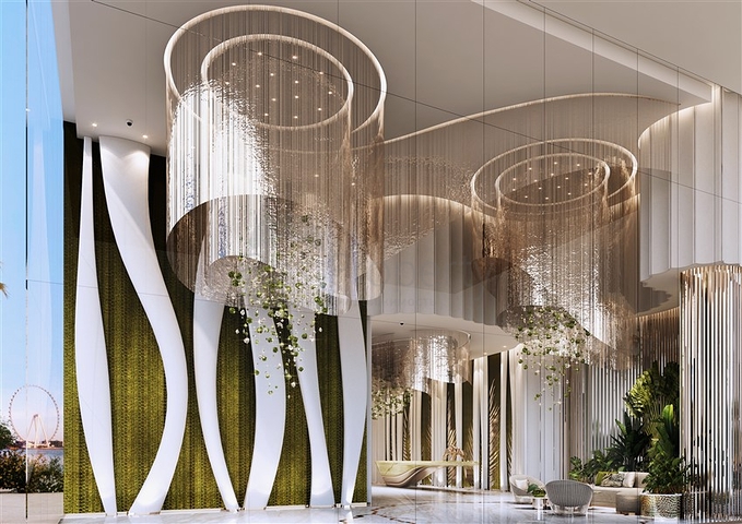 Элитные апартаменты Cavalli с видом на море в Дубай Харбор