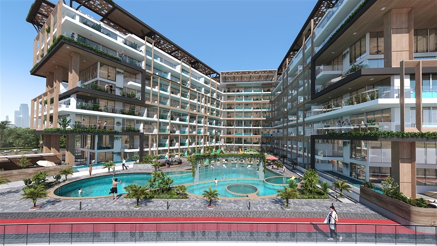 Инвестиционные квартиры с бассейном в Дубае, Арджан