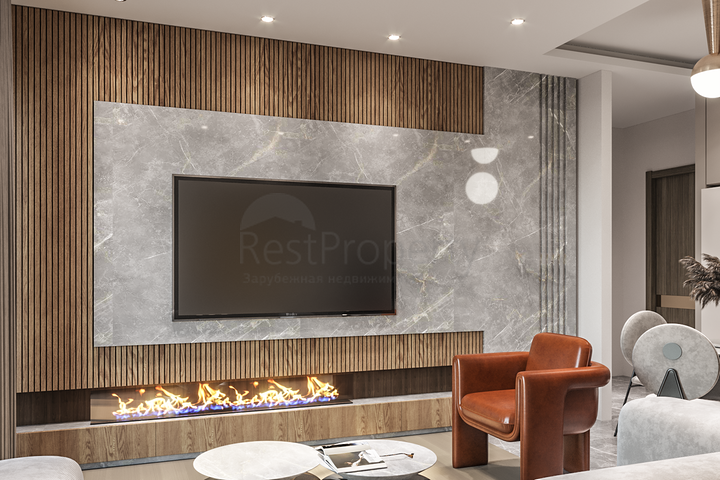 Двухкомнатные апартаменты в эксклюзивном комплексе района Оба.