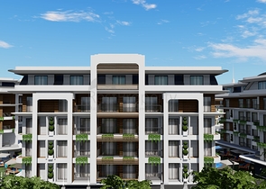 Двухкомнатные апартаменты в эксклюзивном комплексе района Оба.