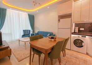 Меблированная квартира планировкой 1+1 в Махмутлар