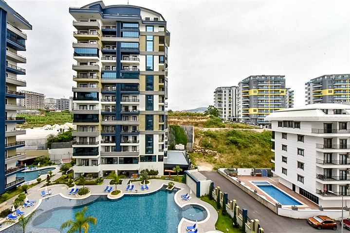 Квартира 1+1  в аренду в районе Махмутлар