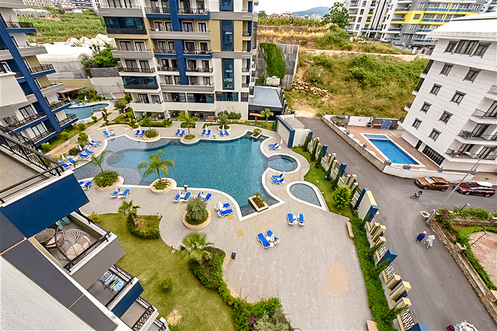 Квартира 1+1  в аренду в районе Махмутлар