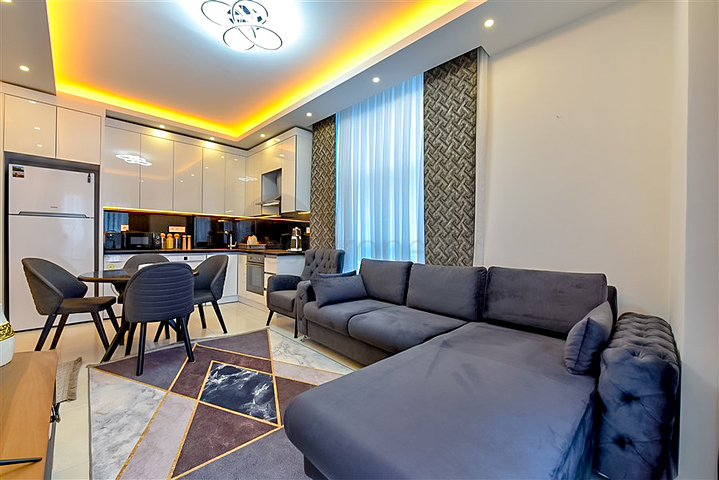 Квартира 1+1  в аренду в районе Махмутлар