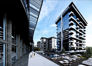 Двухкомнатная квартира в 900 м от моря в районе Авсаллар 