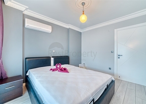 Просторная квартира 4+1 с мебелью и техникой в престижном районе Оба