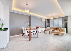 Просторная квартира 4+1 с мебелью и техникой в престижном районе Оба