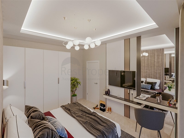 Двухкомнатная квартира в новом жилом комплексе в Махмутларе