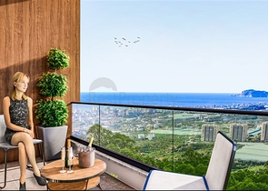 Двухкомнатная квартира в новом жилом комплексе в Махмутларе