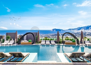 Двухкомнатная квартира в новом жилом комплексе в Махмутларе