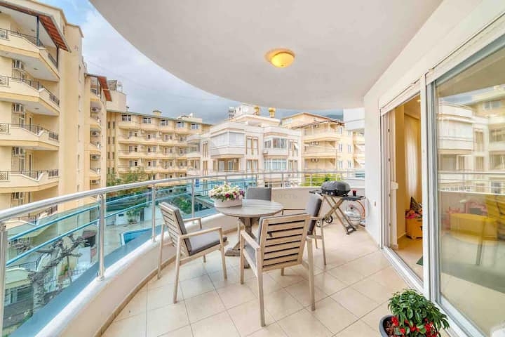 Квартира 2+1 в 50 метрах от пляжа Клеопатра