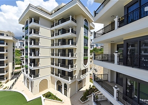 Светлая и просторная квартира в современном жилом комплексе в районе Оба