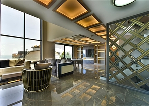 Вилла с видом на Средиземное море и Аланийскую крепость