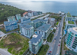 Квартира 1+1 в районе Каргыджак всего в 200 м от моря 