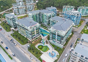 Квартира 1+1 в районе Каргыджак всего в 200 м от моря 