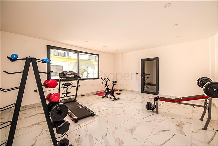 Двухкомнатная квартира в новом комплексе в центре Алании