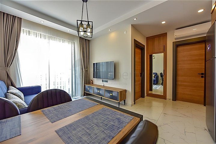 Квартира 1+1 в новом комплексе в районе Махмутлар