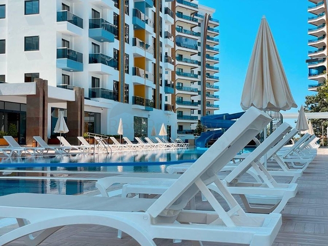 Квартира 1+1 в новом комплексе в районе Махмутлар