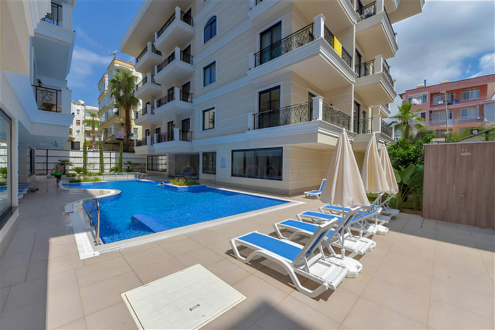 Двухкомнатная квартира в новом комплексе в районе Клеопатра