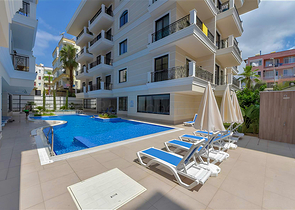 Двухкомнатная квартира в новом комплексе в районе Клеопатра