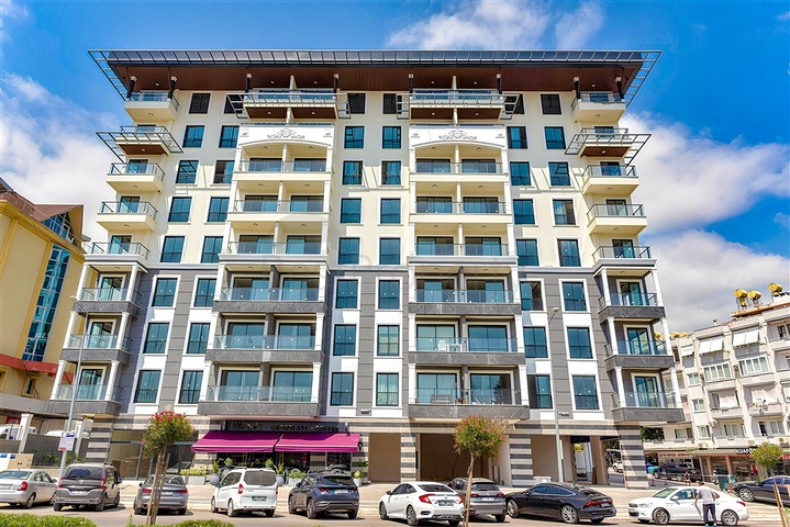 Полностью укомплектованная квартира 1+1 в районе пляжа Клеопатра