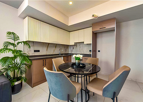 Полностью укомплектованная квартира 1+1 в районе пляжа Клеопатра