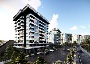 Двухкомнатная квартира в районе Авсаллар 