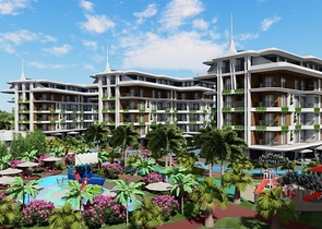 Двухкомнатные апартаменты в комплексе района Оба